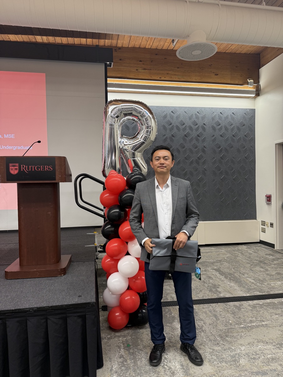Francisco Wang, founder of Welyna, at Rutgers University